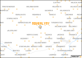 map of Nové Mlyny