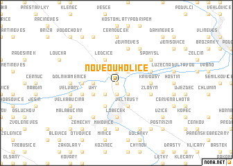 map of Nové Ouholice