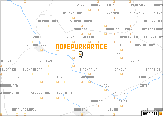 map of Nové Purkartice