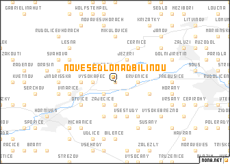 map of Nové Sedlo nad Bílinou