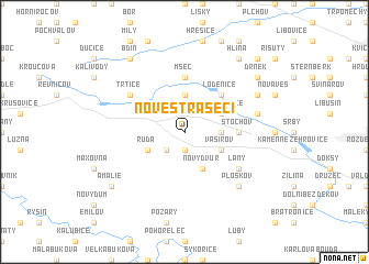 map of Nové Strašecí