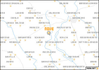 map of Nove