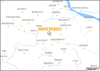 map of Novi Čakovci