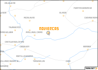 map of Noviercas