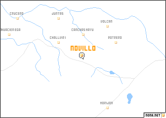 map of Novillo