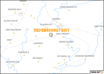 map of Novobakhmutskiy