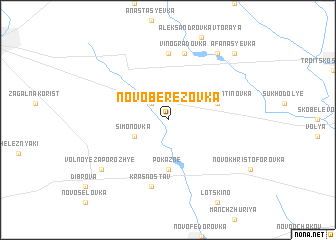 map of Novo-Berëzovka