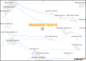 map of Novodonetskoye