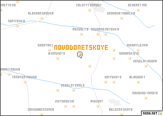 map of Novodonetskoye