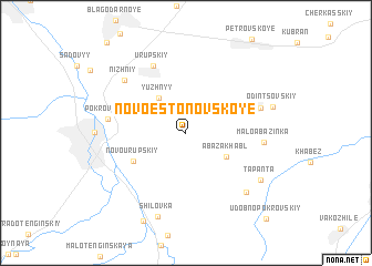 map of Novoestonovskoye