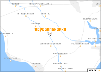 map of Novogradkovka