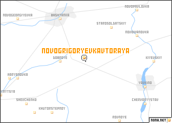 map of Novo-Grigorʼyevka Vtoraya