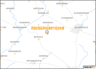 map of Novo-Grigorʼyevka