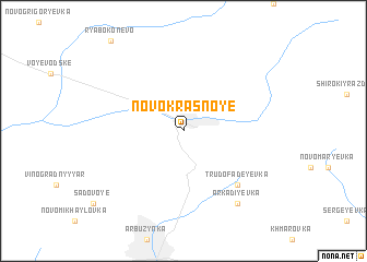 map of Novokrasnoye