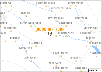 map of Novo-Kurtivka