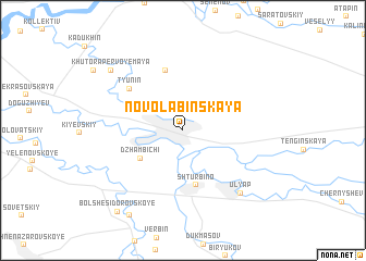 map of Novolabinskaya