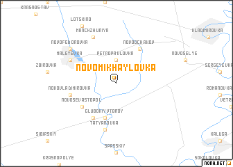 map of Novo-Mikhaylovka