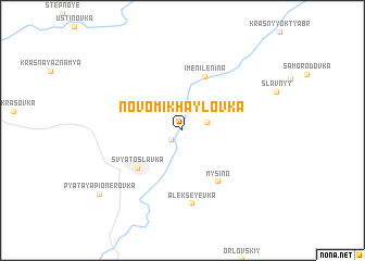 map of Novomikhaylovka