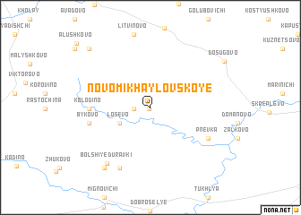 map of Novomikhaylovskoye