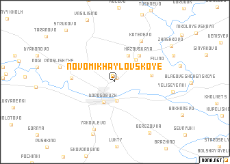 map of Novomikhaylovskoye