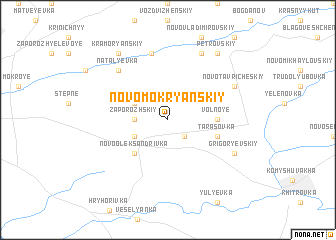 map of Novo-Mokryanskiy