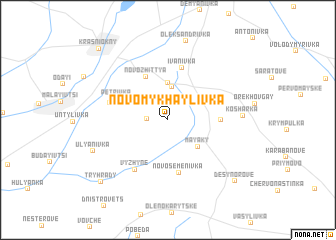 map of Novomykhaylivka