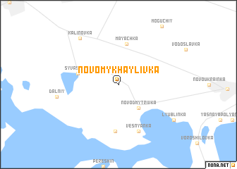 map of Novomykhaylivka