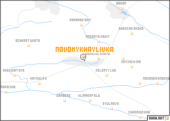 map of Novomykhaylivka