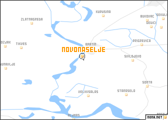 map of Novo Naselje