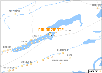 map of Novo Oriente