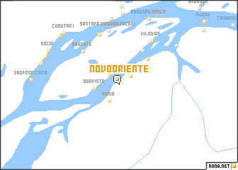 map of Novo Oriente