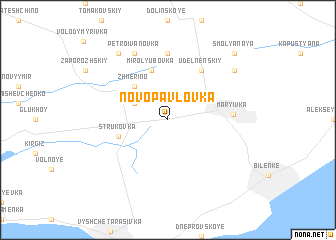 map of Novo-Pavlovka