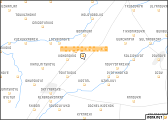 map of Novo-Pokrovka