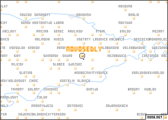 map of Novosedly