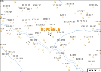 map of (( Novoselë ))