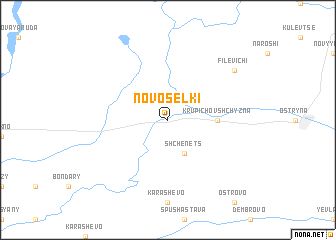 map of Novosëlki