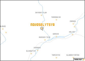 map of Novoselytsya