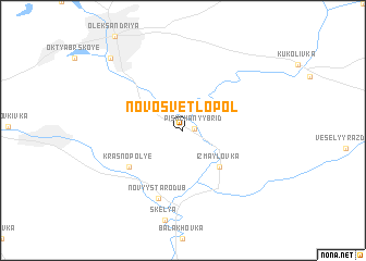 map of Novosvetlopolʼ