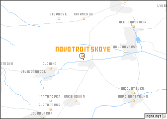 map of Novotroitskoye