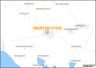 map of Novotroyits\