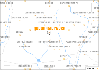 map of Novovasilʼyevka