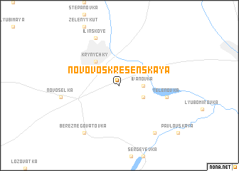 map of Novo-Voskresenskaya