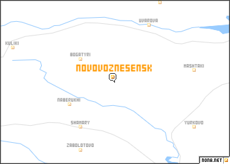 map of Novovoznesensk