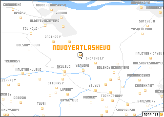 map of Novoye Atlashevo