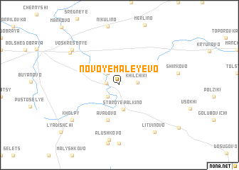 map of Novoye Maleyevo