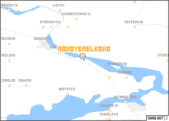 map of Novoye Melkovo