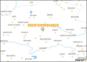 map of Novoye Morokhovo