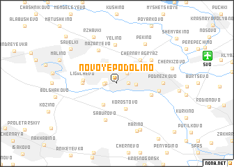 map of Novoye Podolino
