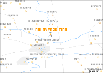 map of Novoye Rakitino