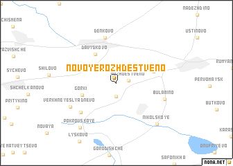 map of Novoye Rozhdestveno